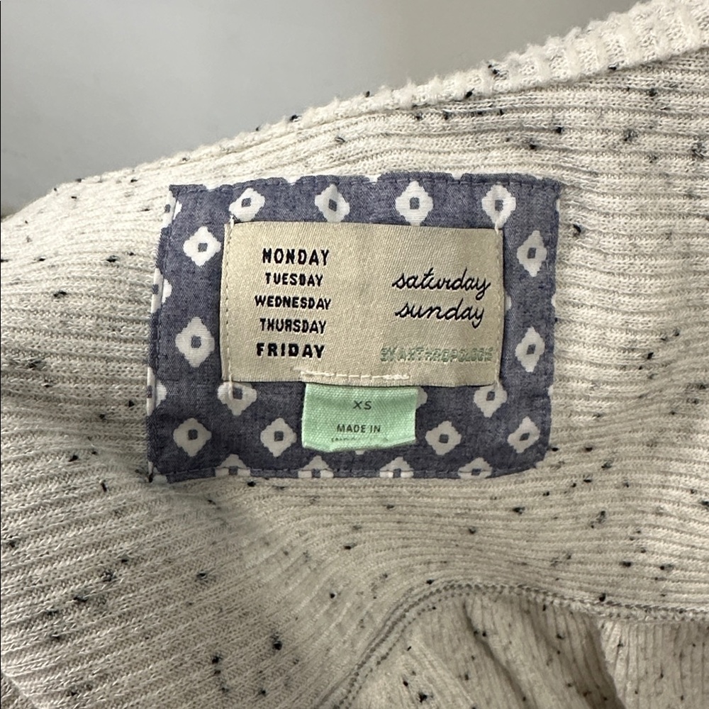 Anthropologie Saturday Sunday Speckled Zip-Up Hoodie - Picture 4 of 4